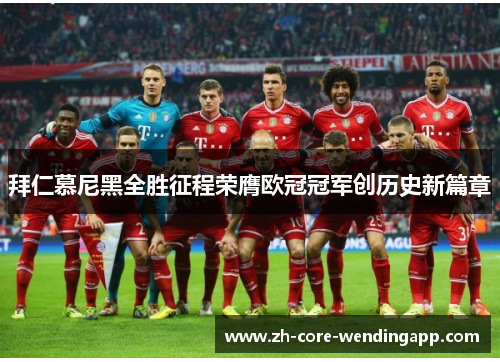 拜仁慕尼黑全胜征程荣膺欧冠冠军创历史新篇章